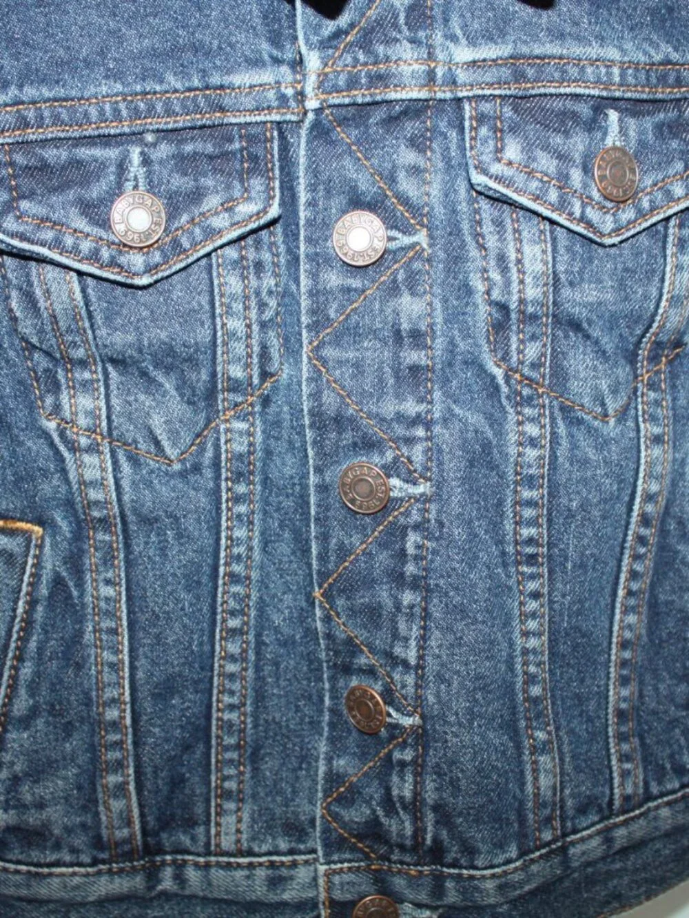 NWT GAP ICON DENIM Size 3 3T Blue Biker Trucker Western Jeans Jacket Unisex